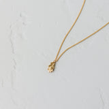 Gold Baby Oak Leaf Necklace