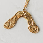 Handmade Gold Sycamore Necklace - Iris & Lolli