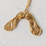 Handmade Gold Sycamore Necklace - Iris & Lolli