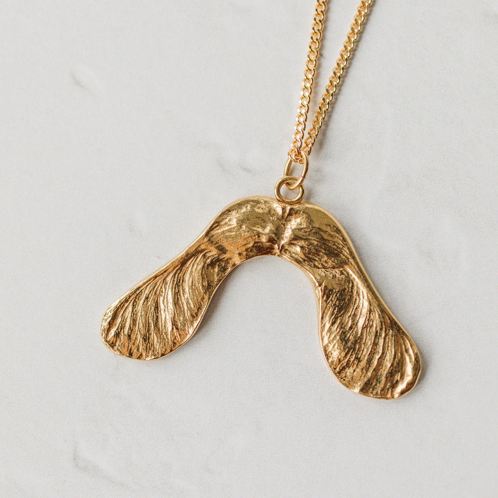 Gold Sycamore Necklace