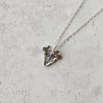 Handmade silver dainty ivy leaf necklace - Iris & Lolli