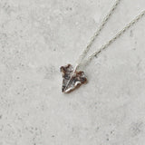 Handmade silver dainty ivy leaf necklace - Iris & Lolli