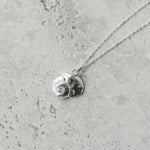 Handmade silver periwinkle shell necklace - Iris & Lolli