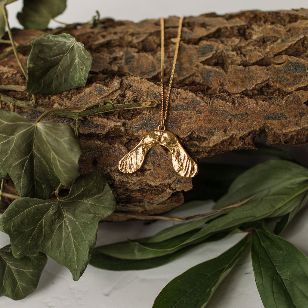 Gold Sycamore Necklace