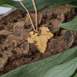 Gold Statement Ivy Leaf Necklace