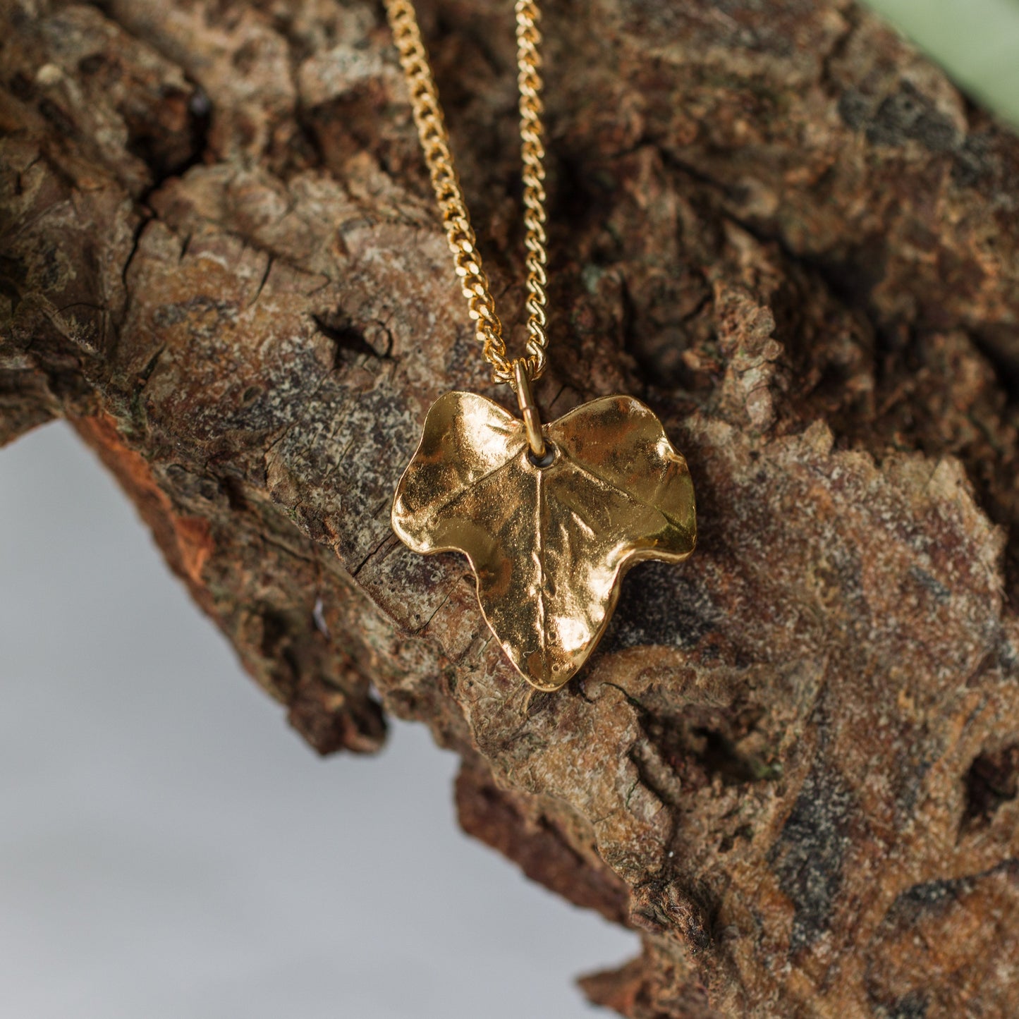 Gold Ivy Leaf Necklace