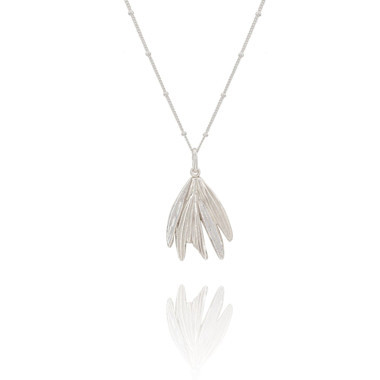 Silver Rosemary Sprig Necklace