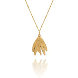 Gold Rosemary Sprig Necklace