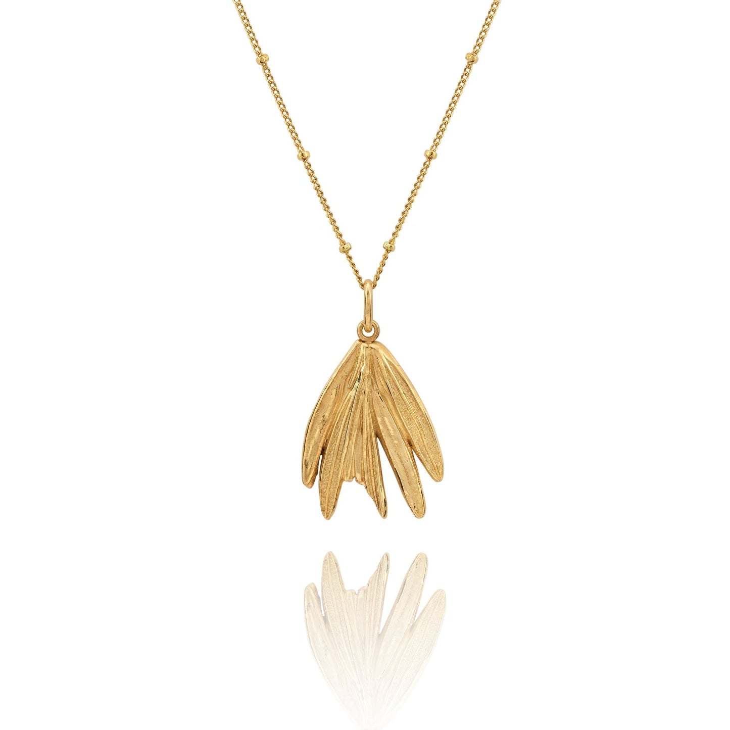 Gold Rosemary Sprig Necklace