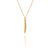 Gold Rosemary Leaf Necklace