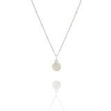 Silver Corn Poppy Crown Necklace