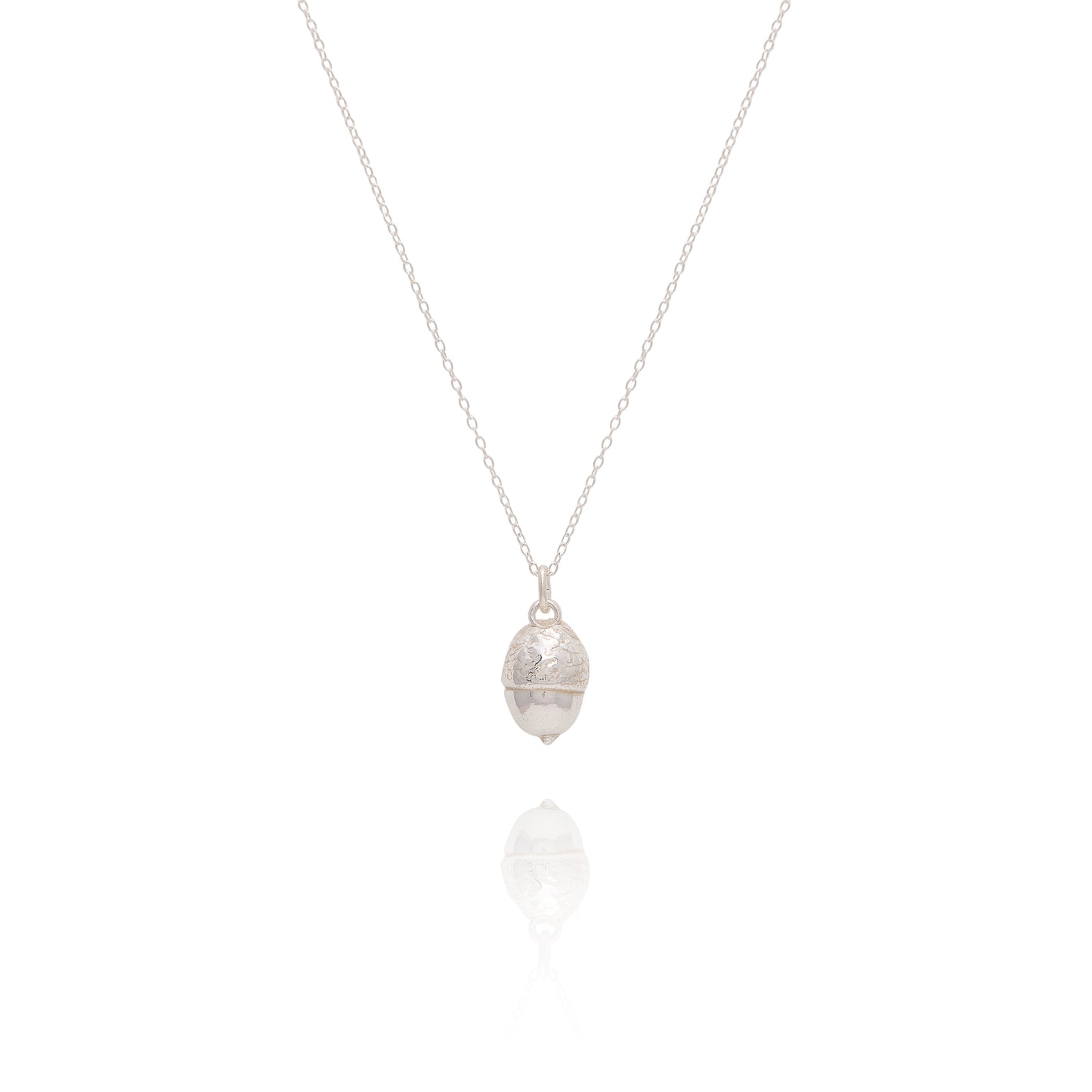 Silver Acorn Necklace