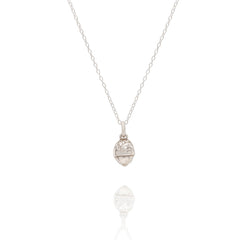 Silver Baby Acorn Necklace – handcrafted nature-inspired jewellery (1)