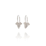 Silver Ivy Leaf Earrings