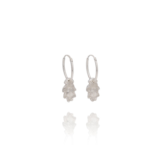 Silver Oak Leaf Earrings