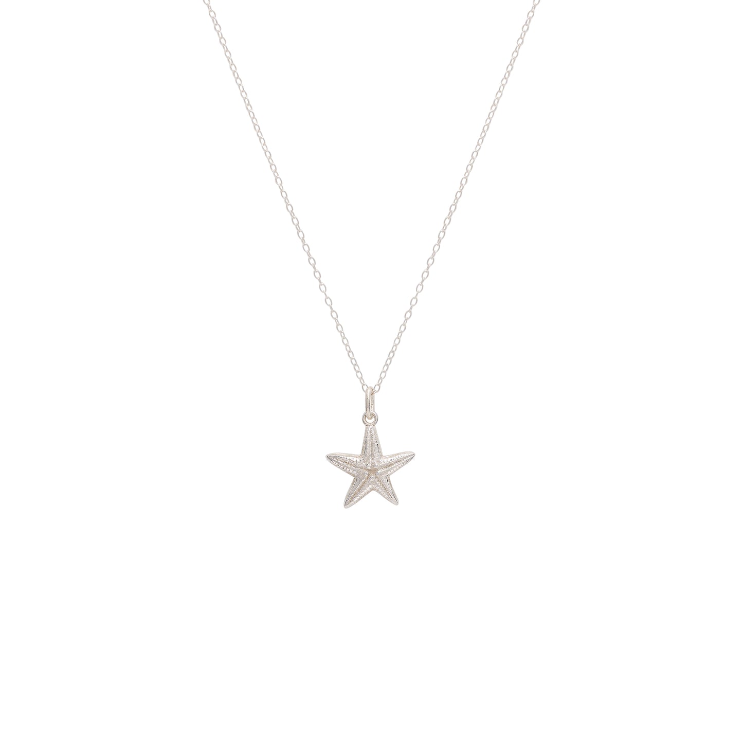 Silver Starfish Necklace