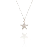 Silver Starfish Necklace