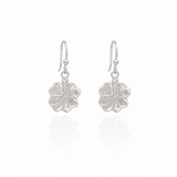 Silver Four Leaf Clover Earrings