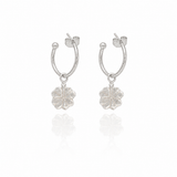 Silver Four Leaf Clover Earrings