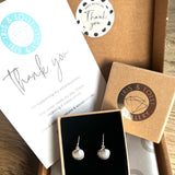 Silver Cockle Shell Earrings