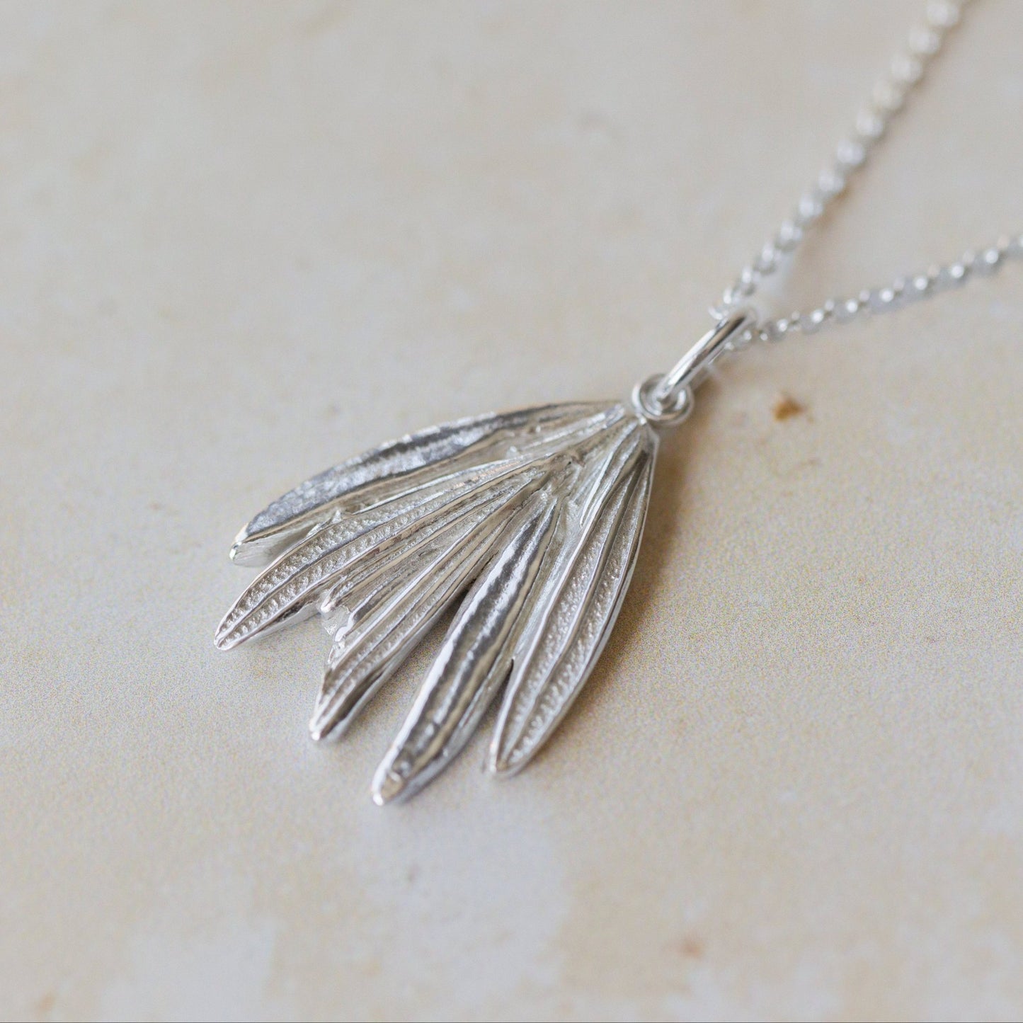 Silver Rosemary Sprig Necklace