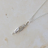 Silver Welsh Poppy Necklace