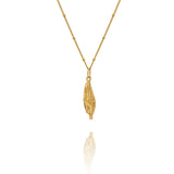 Gold Welsh Poppy Necklace