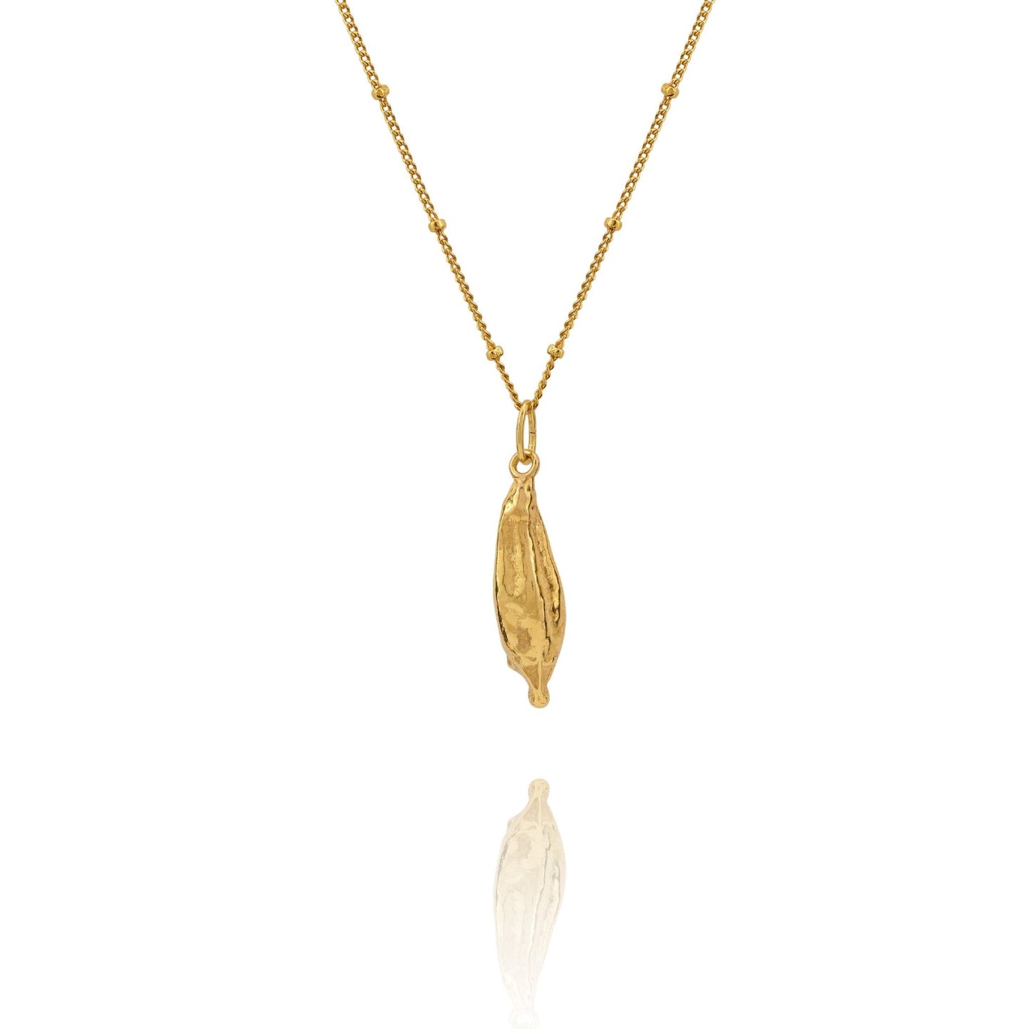 Gold Welsh Poppy Necklace