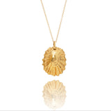 Handmade Gold Statement Limpet Shell Necklace - Iris & Lolli