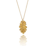 Handmade gold oak leaf necklace - Iris & Lolli