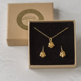 Gold Forget Me Not Earrings
