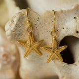 Gold Starfish Earrings
