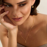 Gold Baby Forget Me Not Earrings & Necklace Set