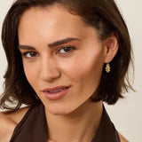 Gold Baby Oak Leaf Earrings