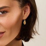 Gold Baby Oak Leaf Earrings