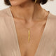 Gold Willow Leaf Necklace