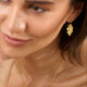 Gold Oak Leaf Earrings