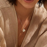 Silver Venus Clam Shell Necklace