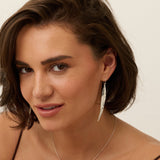 Silver Willow Leaf Earrings