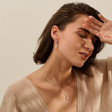 Silver Baby Whelk Shell Earrings & Necklace Set