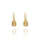 Gold Corn Poppy Earrings