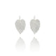 Silver Hazel Leaf Earrings