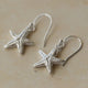 Silver Starfish Earrings
