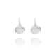 Silver Venus Clam Shell Earrings