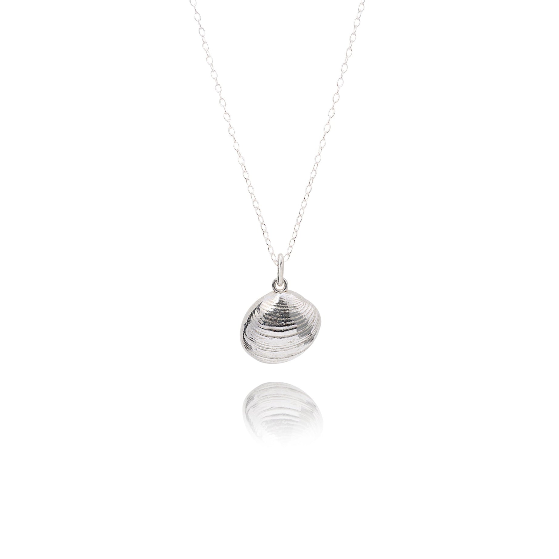 Handmade Silver Venus Clam Shell Necklace - Iris & Lolli