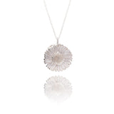 Handmade silver daisy necklace - Iris & Lolli