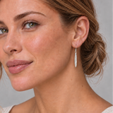 Silver Rosemary Leaf Earrings