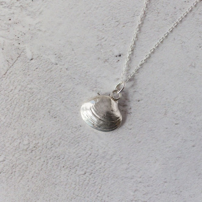 Handmade Silver Venus Clam Shell Necklace - Iris & Lolli