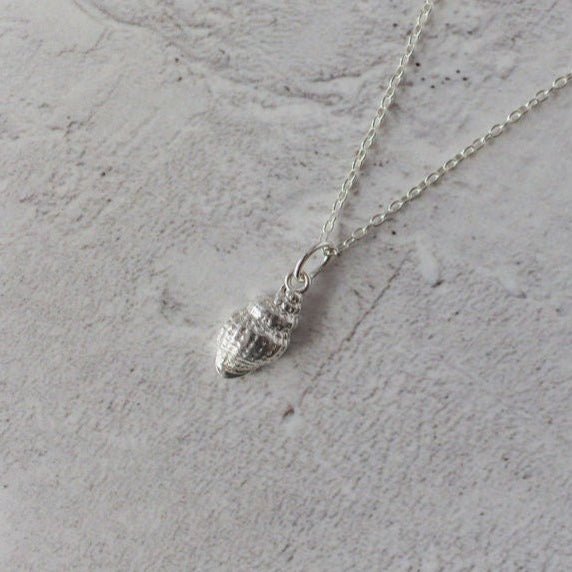 Handmade Silver Dainty Shell Necklace - Iris & Lolli