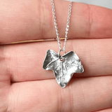 Handmade Small Silver Ivy Leaf Necklace - Iris & Lolli